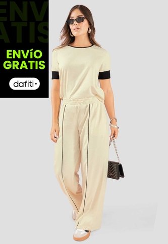 Conjunto Mujer Crema Atypical 113185 Atypical