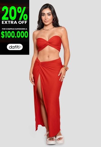 Conjunto Mujer Rojo Atypical 100672 Atypical