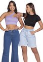 Crop Top Paq X2 Mujer Multicolor Atypical 32498 de Atypical