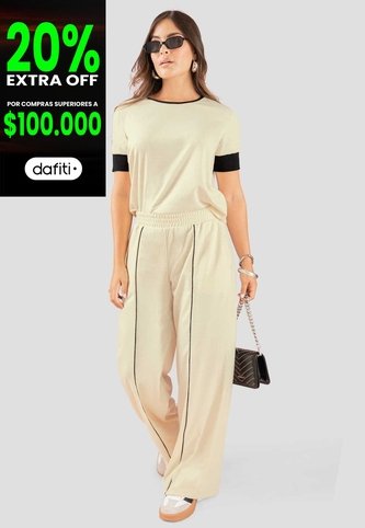 Conjunto Mujer Crema Atypical 113185 Atypical