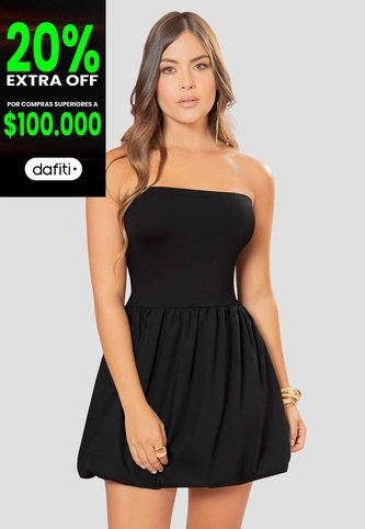 Vestido Mujer Negro Atypical 110785 Atypical