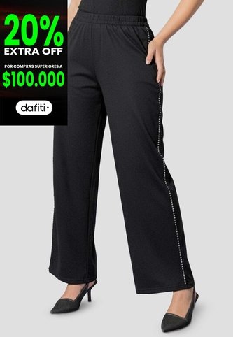 Pantalón Mujer Negro Atypical 112834 Atypical