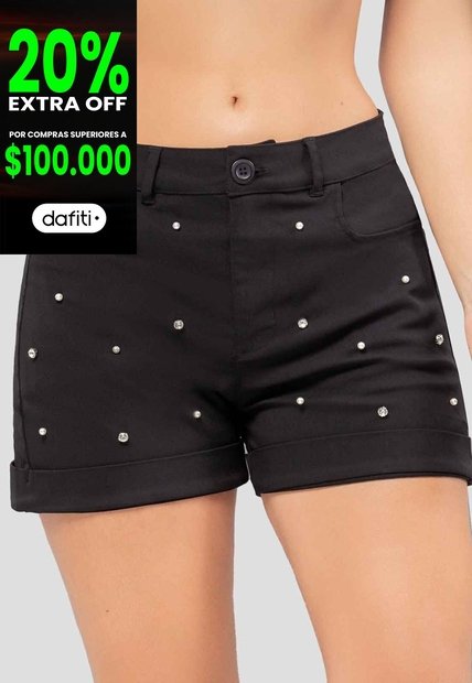 Short Mujer Negro Atypical 112899