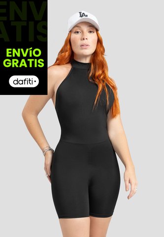 Enterizo Corto Mujer Negro Atypical 106860 Atypical