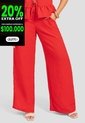 Pantalón Mujer Rojo Atypical 112489 de Atypical