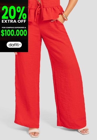 Pantalón Mujer Rojo Atypical 112489 Atypical