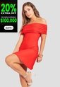 Vestido Corto Mujer Rojo Atypical 112491 de Atypical