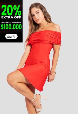 Vestido Corto Mujer Rojo Atypical 112491 Atypical