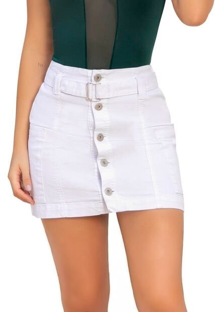 Falda Corta Juvenil Femenino Blanco ATYPICAL