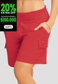 Bermuda Short Mujer Rojo Atypical 693 de Atypical