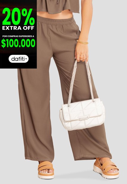 Pantalón Mujer Chocolate Atypical 106927