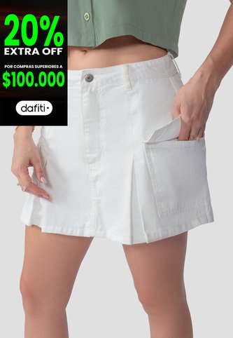 Falda Short Mujer Crudo Atypical 106563 Atypical
