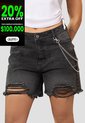 Short Mujer Negro Atypical 105380 de Atypical