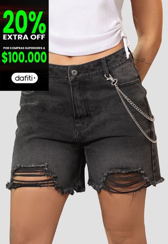 Short Mujer Negro Atypical 105380 Atypical