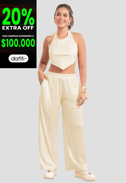 Conjunto Mujer Caqui Atypical 105699
