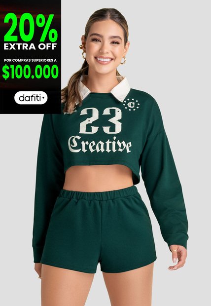 Conjunto Mujer Verde Atypical 103742