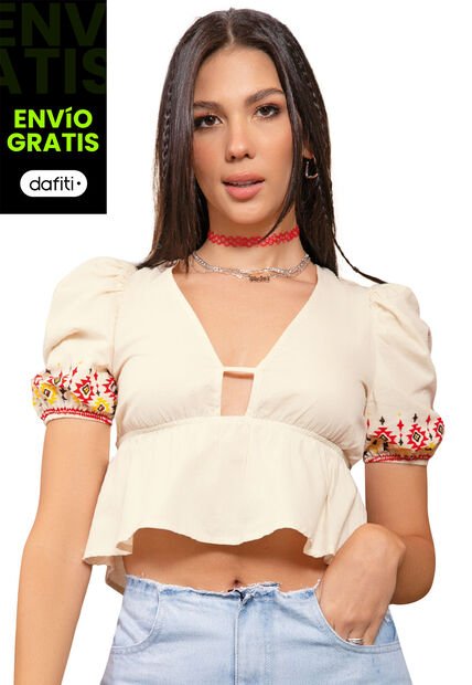 Blusa Mujer Beige Atypical 9557
