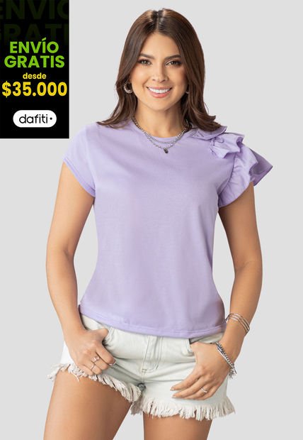 Camiseta Mujer Lila Atypical 102192