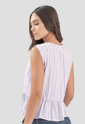 Blusa Mujer Estampado Lila Atypical 112316