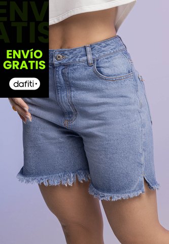 Bermuda Short Mujer Azul Atypical 955 Atypical