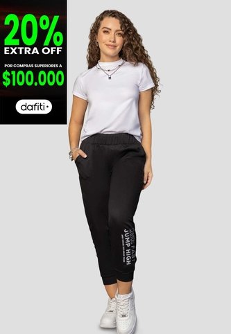 Jogger Mujer Negro Atypical 1914 Atypical