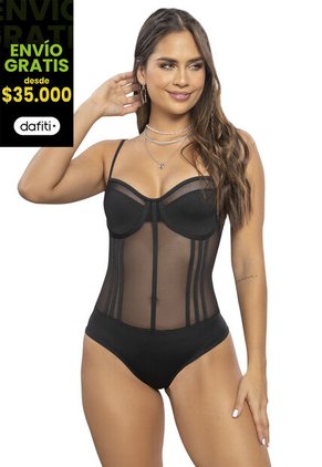 Body Mujer Negro Atypical 7168