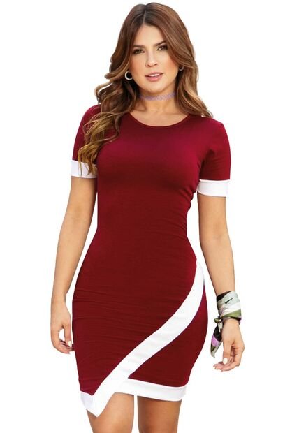 Vestido Corto Mujer Chocolate Atypical 87052