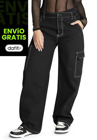 Pantalón Mujer Negro Atypical 33440 Atypical