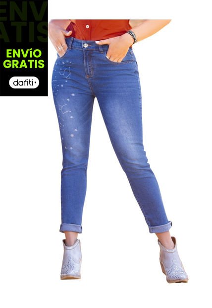 Jean Juvenil Femenino Azul Medio Atypical