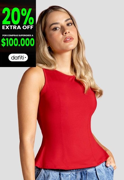 Blusa Mujer Rojo Atypical 114244