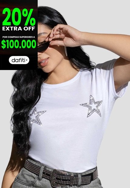 Camiseta Mujer Blanco Atypical 114051
