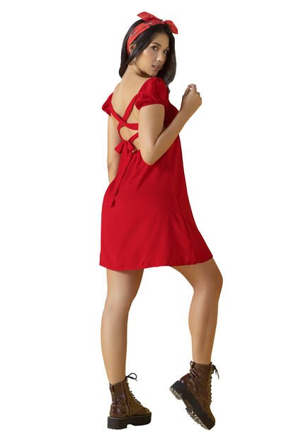 Vestido Corto Mujer Rojo Atypical 89106