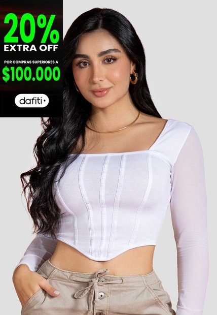 Blusa Mujer Blanco Atypical 101319