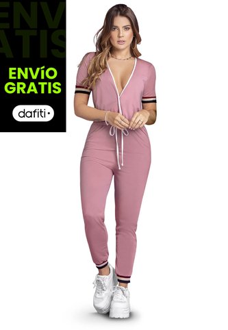 Enterizo Largo Mujer Palo De Rosa Atypical 86055 Atypical