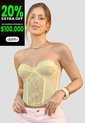Corset Mujer Piña Colada Atypical 110587 de Atypical