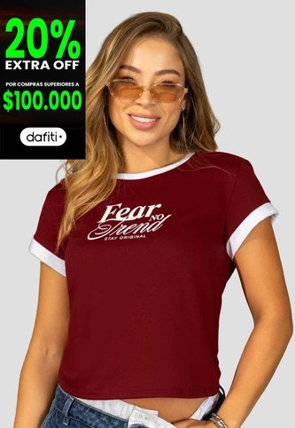 Camiseta Mujer Merlot Atypical 114254 Atypical