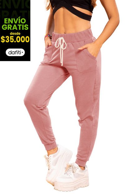 Jogger Mujer Rosa Atypical 96922