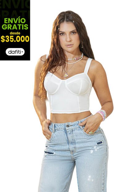 Camiseta Mujer Blanco Atypical 34747