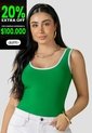 Body Mujer Verde Antioquia Atypical 113873 de Atypical
