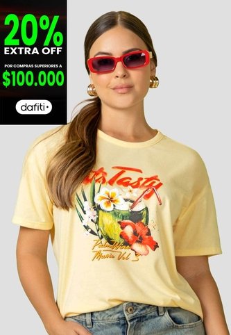 Camiseta Mujer Piña Colada Atypical 113871 Atypical