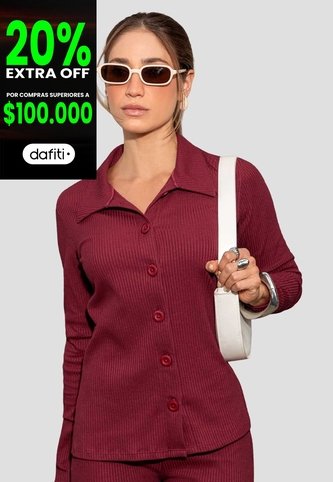 Camisa Mujer Merlot Atypical 113984 Atypical