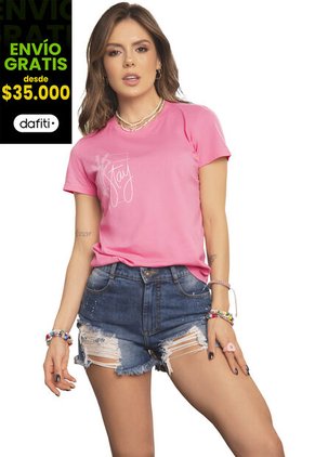 Camiseta Mujer Rosa Atypical 16741