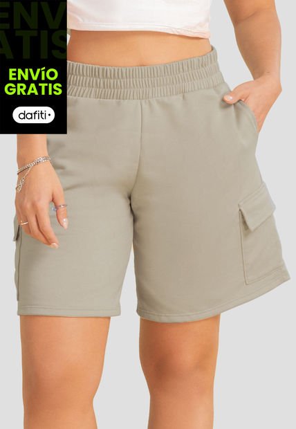 Bermuda Short Mujer Café Pardo Atypical 693
