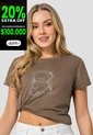Camiseta Mujer Chocolate Atypical 113635 de Atypical
