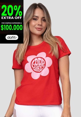 Camiseta Mujer Rojo Atypical 113819 Atypical