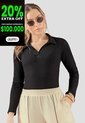 Body Mujer Negro Atypical 111041 de Atypical