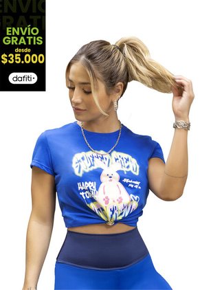 Camiseta Juvenil Azul Rey Atypical 5515