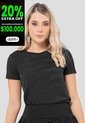 Camiseta Mujer Negro Atypical 112828 de Atypical