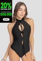 Body Mujer Negro Atypical 112081 de Atypical