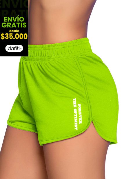 Short Mujer Verde Manzana Atypical 32580